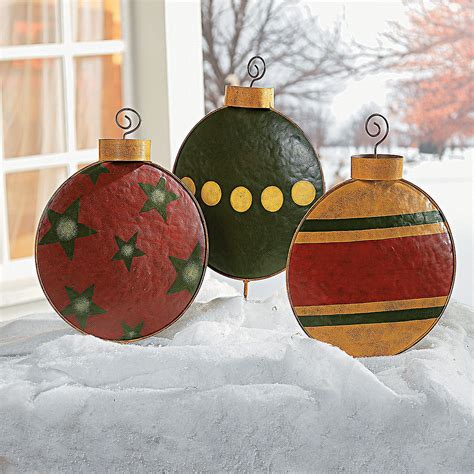 sheet metal christmas ornaments|large metal outdoor christmas decorations.